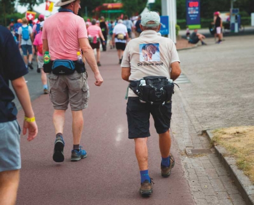 De ouwe wolf tijdens de vierdaagse De ouwe wolf tijdens de vierdaagse